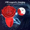 3 In 1 Rose Atrium Plug Vibrator with Vibration and Slap Modes Male Female Sex Machine Remote Control Atrium Masturbator Adult Toys