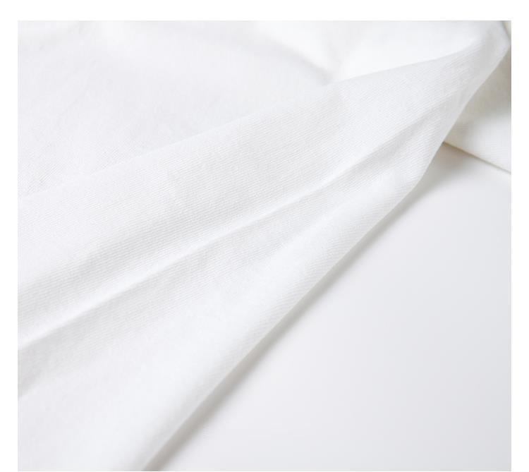 Neues Damen Extra Dickes Reines Baumwoll-T-Shirt mit Rundhalsausschnitt, Weiß, Kurzarm, 220g, Perfekt für den Sommer.