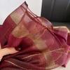 2023 Korean Fashion Striped Silk-Style Winter Shawl & Neck Warmer for Women