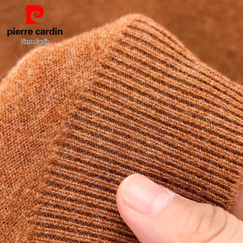 Pierre Cardin Men's Solid 100% Wool Mock Neck Sweater