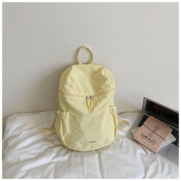 Schoolbag1011 New Simple Style Student Schoolbag Sports Light Schoolbag Women's Short-distance Travel Light Commuter Backpack