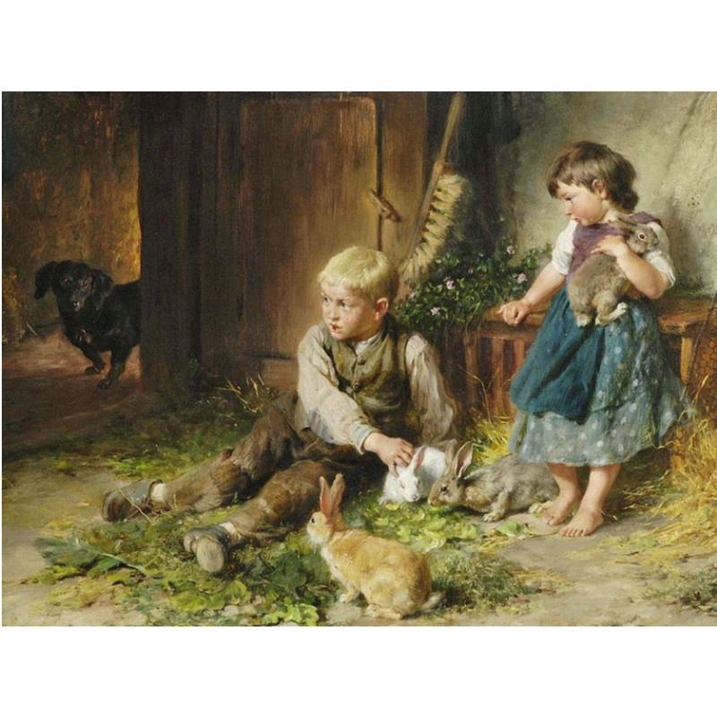 

5D своїми руками Алмазний живопис Щасливе дитинство дитина Алмазна вишивка Набір для вишивки хрестиком Повна мозаїка зі стразами Домашній декор Round 20x30cm