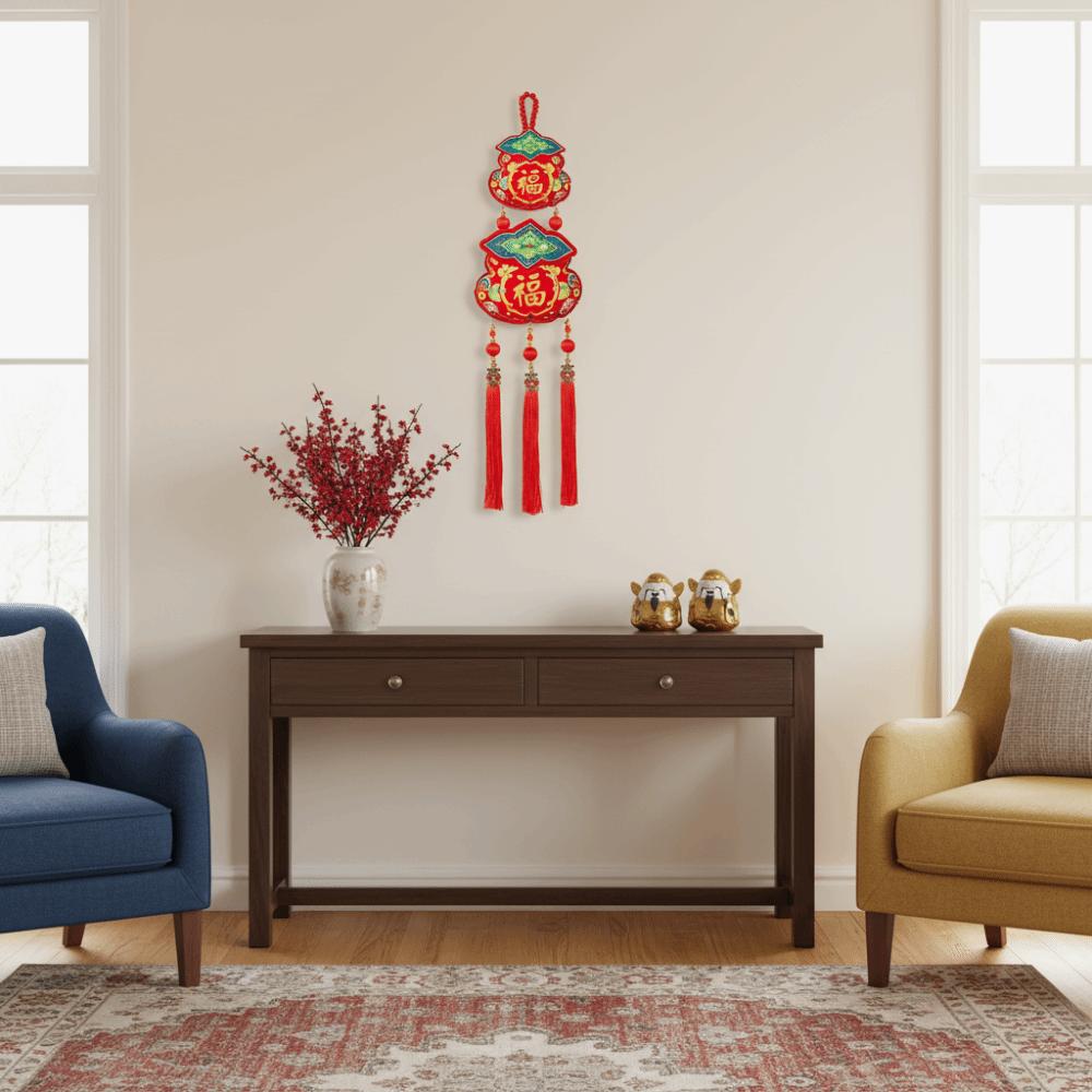 Traditional Lucky Charm Door Hanging Handmade Horse Year Desktop Ornament  Entrance Decoration