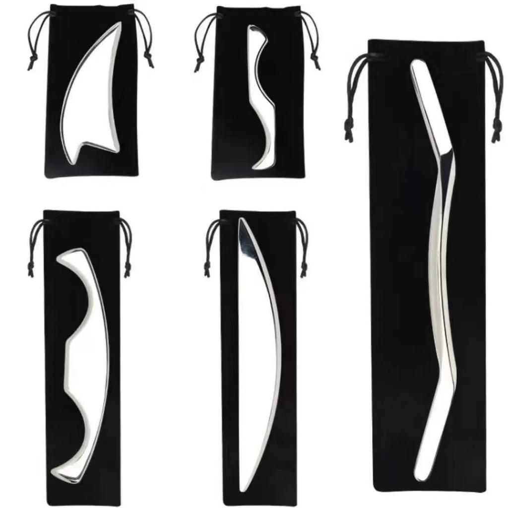 Stainless Steel IASTM Therapy Massage Tools Deep Tissue Massager Guasha Fascia Recovery Muscle Relaxation Gua Sha Scraping Board