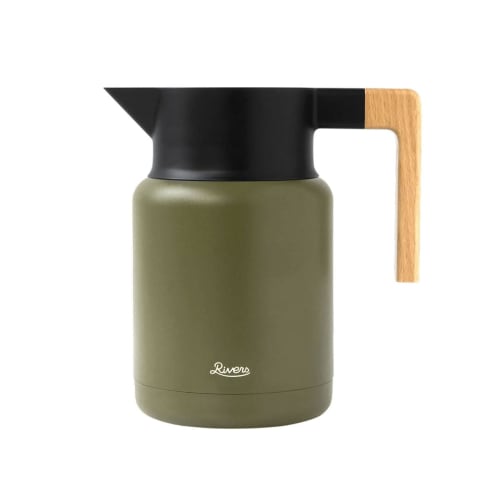 Rivers KT1200 Thermo Jug, 1.2L, Insulated, Double-Layer Vacuum-Covered, Tabletop Thermos, Ideal for Hiking, Outdoor Activities, Trails, and Camping. S