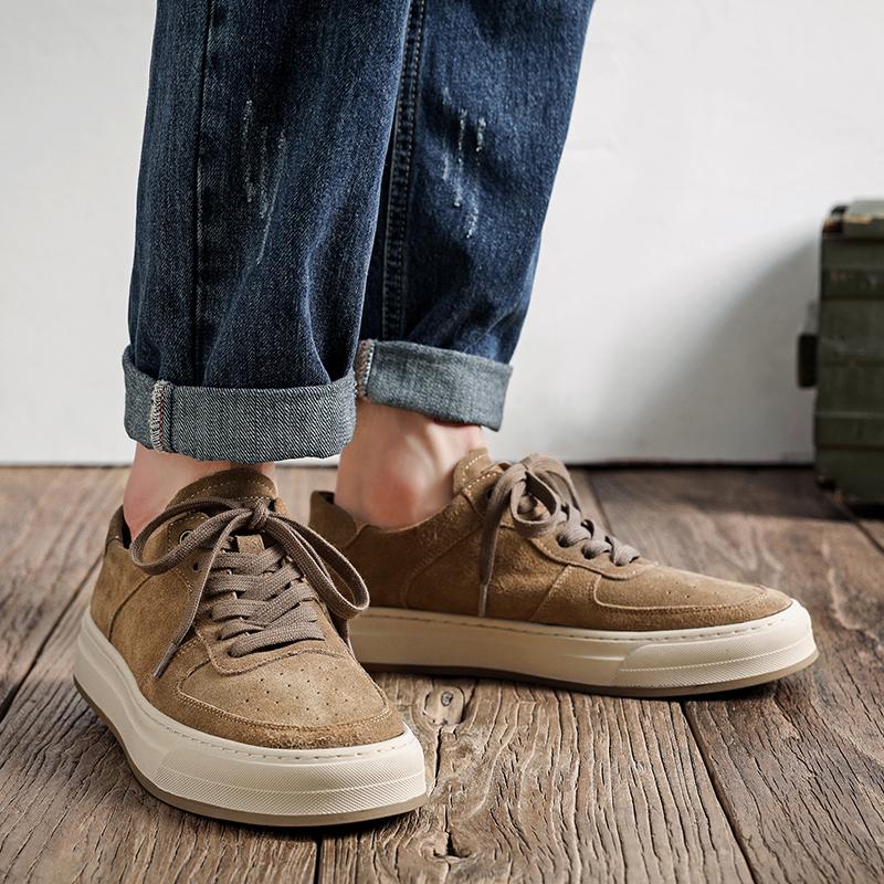 Fashion Luxury Brand Men Casual Leather Flat Designer Shoes 2024 New Genuine Leather Antiskid Walking Shoes 2024New Tenis Masculino Shoe