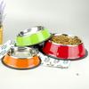 Personalized Stainless Steel Dog Bowl Custom Name Pet Food Feeding Dishes Non-slip Puppy Feeder Bowl with Name Gift for Dog