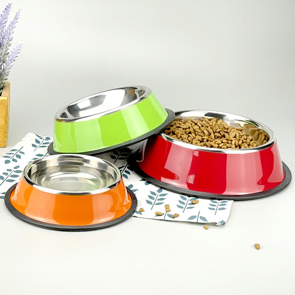 Personalized Stainless Steel Dog Bowl Custom Name Pet Food Feeding Dishes Non-slip Puppy Feeder Bowl with Name Gift for Dog