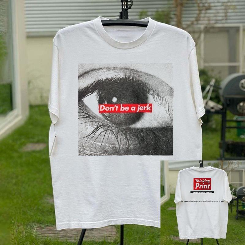 

Американская Хаки с Принтом Глаз VTG Ретро Прочная Короткорукавная Футболка для Мужчин и Женщин, Белая Чистый Хлопок Оверсайз Базовый Слой 4XL