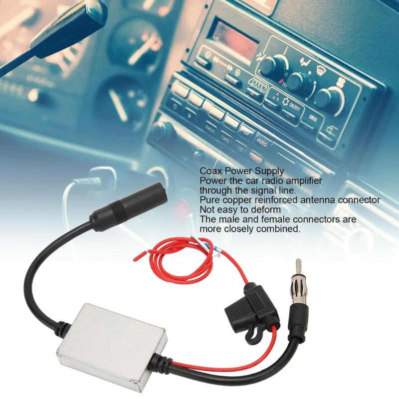 Car Stereo FM Radio Signal Antenna Aerial Signal Amp Signal Amplifier Auto Boat Vehicle Antenna Signal Booster