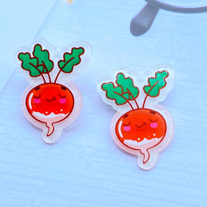 10Pcs Kawaii Cute Mixed Fruit Series Flat Back Acrylic Cabochons Scrapbooking DIY Jewelry Craft Decoration Accessorie H88