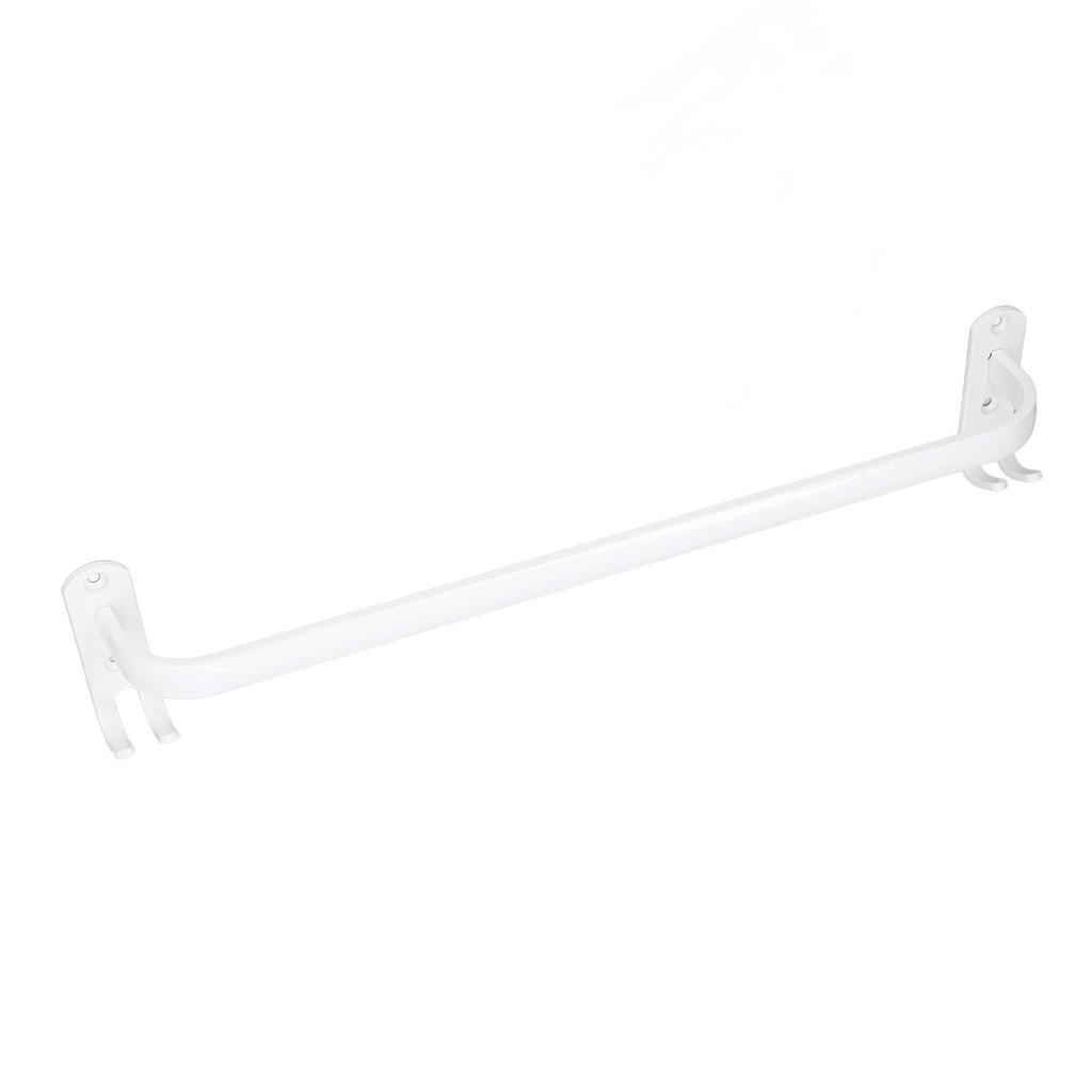 Towel Bar Thickened Wall Mounted Rust Proof Space Aluminum Bath Towel Rack with Hooks for Bathroom