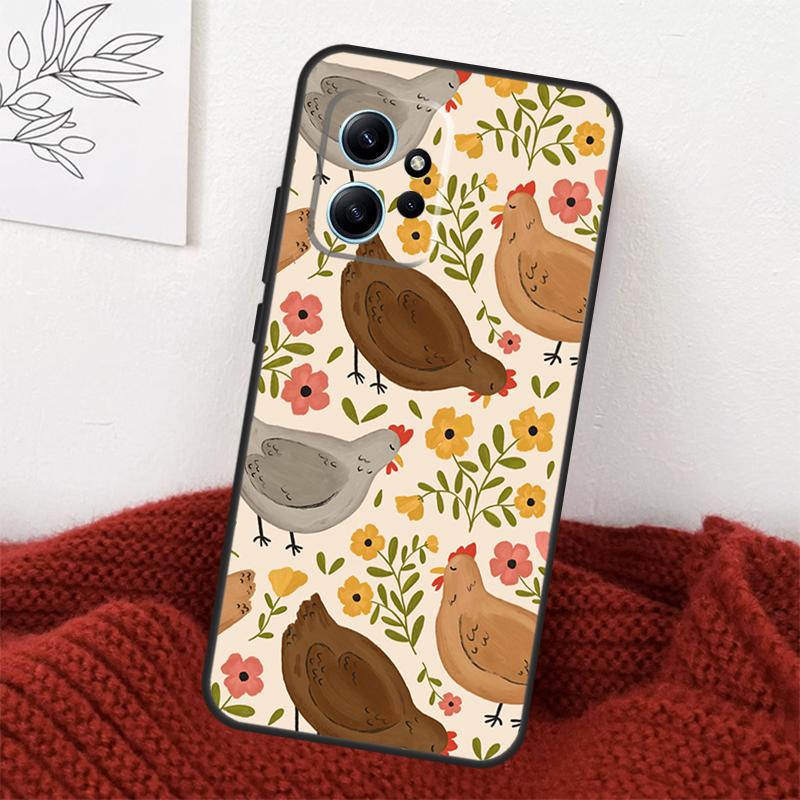 Chicken Pattern Case For Xiaomi Redmi Note 13 10 11 12 14 15 Pro Plus Cover For Redmi 15 15C 14C 10C 12C 13C