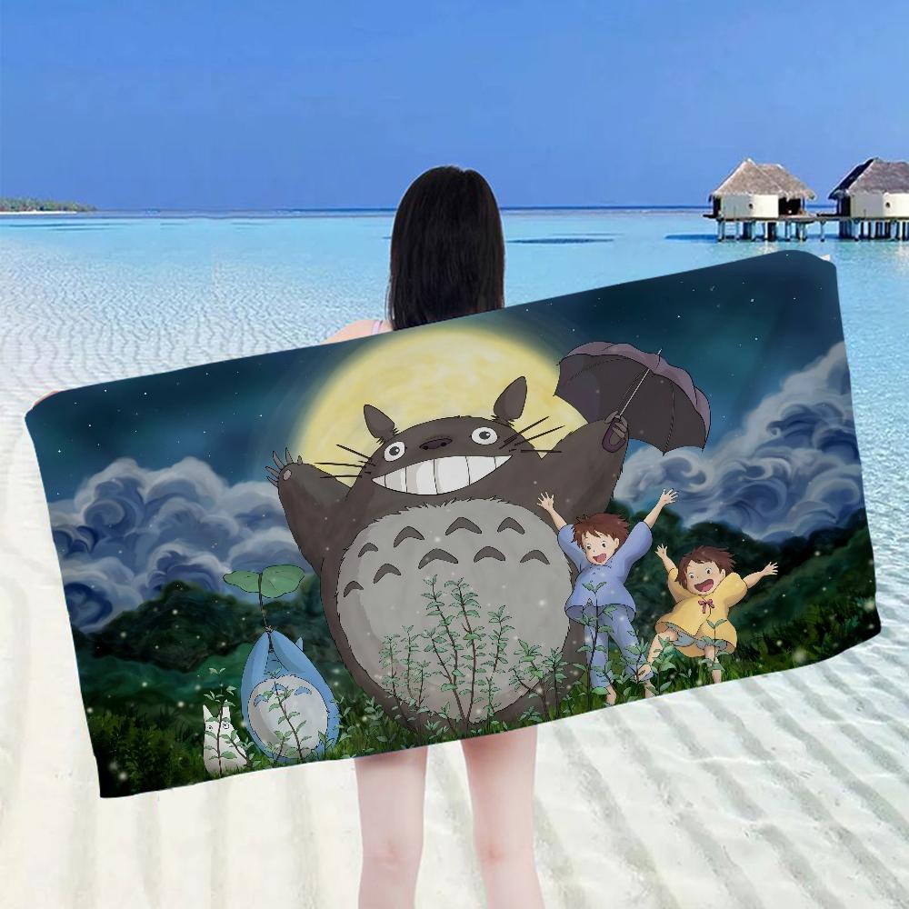 Anime Kawaii T-Totoros Beach Towel For Kids Personalized Bath Towel Pool Towel Vacation Gift Picnic Towel Party Gift