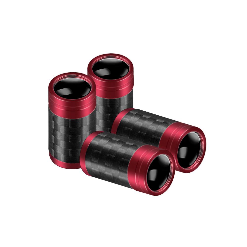 PYZW6 4Pcs Carbon Fiber Car Wheel Tire Valve Stem Air Cap Auto Accessories For Lexus NX300h EX300h CT200h RX330 IS F Sport RX RX300