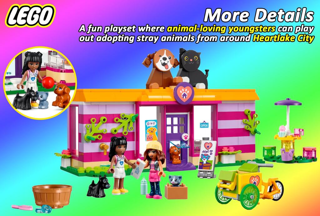 LEGO Friends Pet Adoption Cafe (292 Pieces) 41699