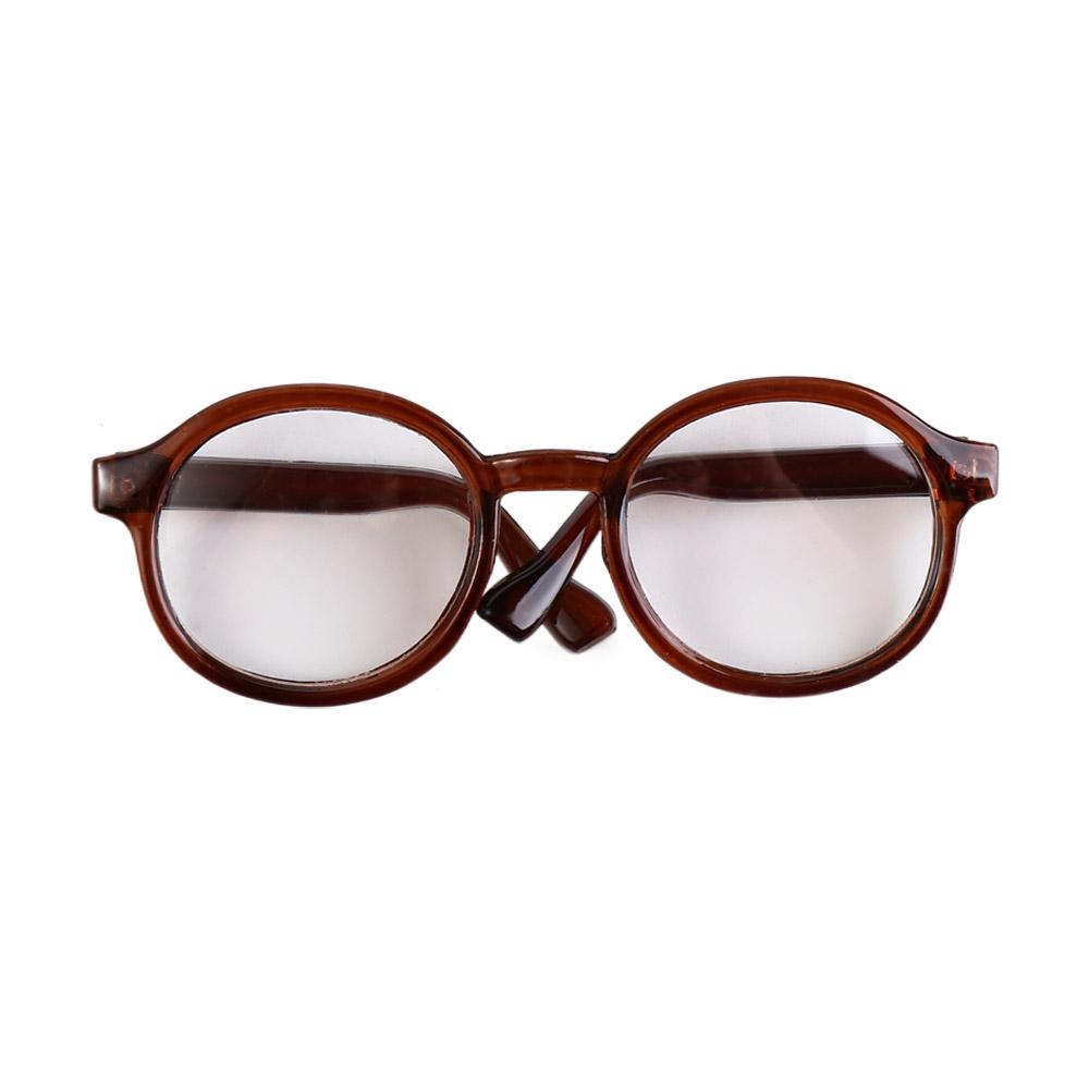 Accessory Transparent Plastic Glasses Plastic Transparent Round Transparent Glasses Round Miniature Round Glasses Children