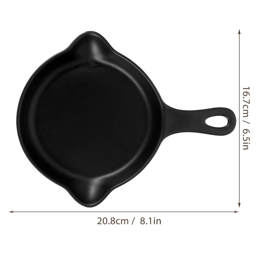 Ceramic Baking Tray Round Nonstick Oven Safe Plate for Roasting Baking Bread Cake Family Kitchen Use Egg Pan Skillet