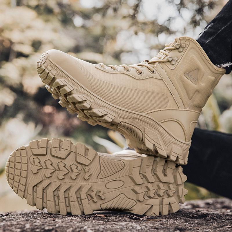 Men's Tactical Boots Military Work Boots Desert Combat Outdoor Boots for Hiking Motorcycle Climbing
