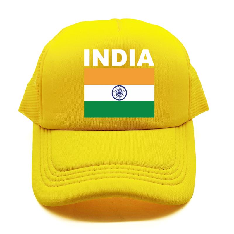 India Flag Trucker Cap Summer Unisex Cool Country Hat Baseball Caps Unisex Outdoor Mesh Net Caps