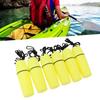 6 Stück Kajak-Behälterflasche ABS Wasserdicht Tragbar Kajak Versiegelte Flasche Trockenbehälter mit Hakenleine zum Tauchen Schnorcheln Surfen Kajakfahren Bootfahren