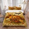 3pcs Pumpkin, Halloween Duvet Cover Set, 1 Duvet Cover + 2 Pillowcases (No Insert), High-Definition Print, Home & Dorm Yy251123023