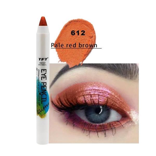 24-color Eyeshadow Pen with Shimmery Fine Pearlescent Pigments, Smudge-proof and Easy To Apply