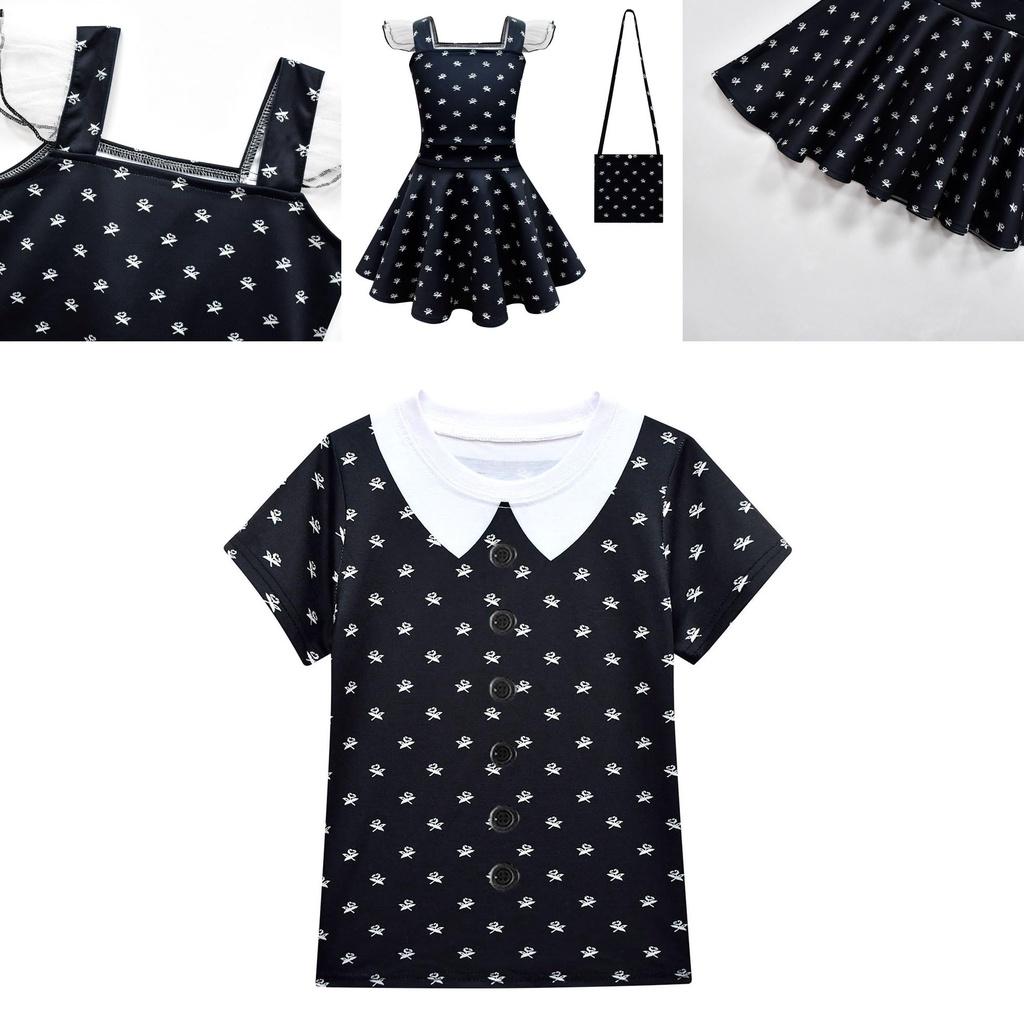 Halloween Ready The Addams Family Wednesday Dress For Halloween Party