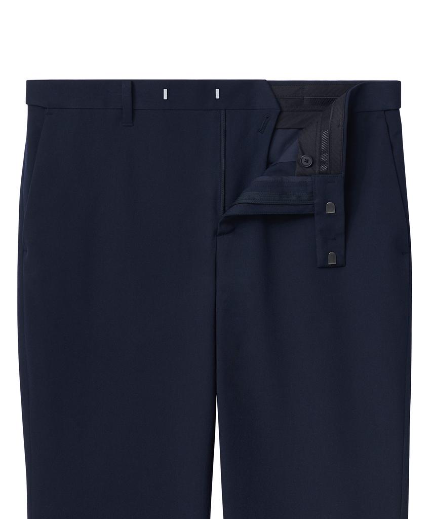 MUSINSA STANDARD Semi Bootcut Hidden Elastic Waist Slacks [Navy]