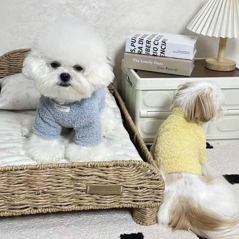Herbst Haustier Fleece Teddy Bichon Kleiner Hund Katze Yorkshire Pomeranian Pudel Hundekleidung Herbst
