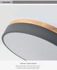 Japanese-Style LED Round Ceiling Light - Minimalist Wood Art for Bedroom & Living Room, Relaxed Nordic Warm Lighting