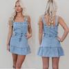 2025 Spring/Summer Spaghetti Strap Denim Dress - Chic European & American Style for Women