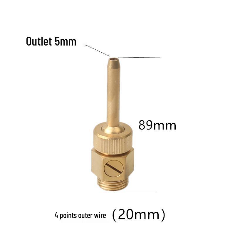 All-Copper Adjustable DC Nozzle Pond & Rockery Fountain Set with Valve.