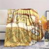 1PC Pompompurin Print Flannel Blanket, High quality All Seasons, Home Decor, Warmth and Comfort, Perfect for Christmas Gifts