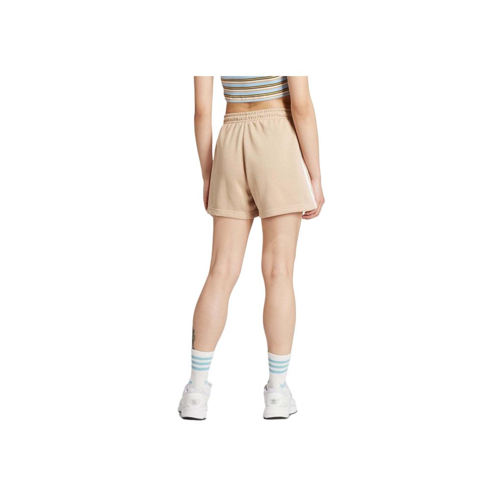 Adidas French Terry 3-Stripes Shorts Women Shorts Magic-Light-Brown IY2159