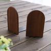 Anti-Slip Wooden Bookends Solid Wood Book Supports Minimalist Book Holders  Gift