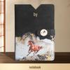 Chinese Red Cultural Laptop Gift Set: Year of the Horse Notebook & High Appearance Business Accessories