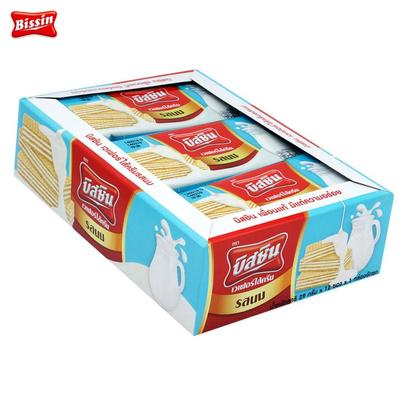 Bissin Milk Wafers 12 Sachets 348 G X 1 Pc / 3 Pcs - Thai Snack