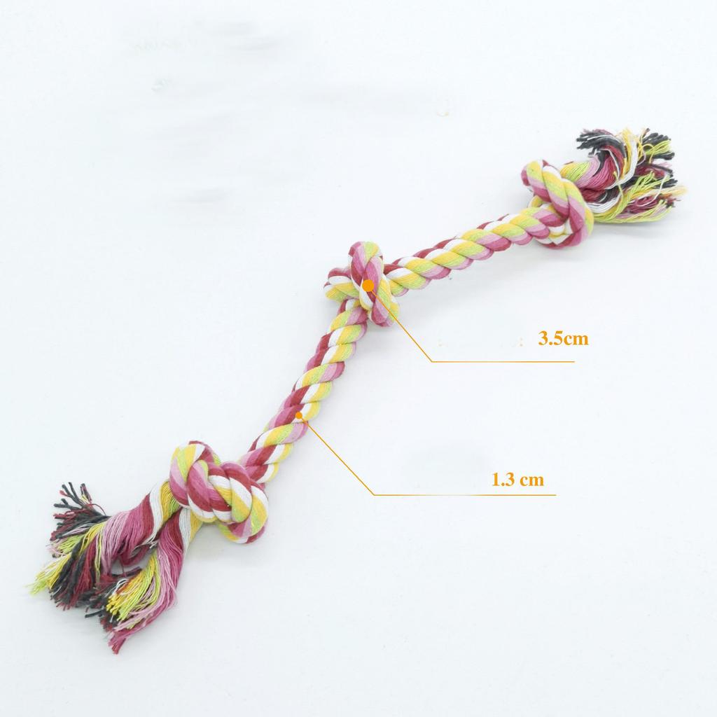 Toys for Dog  multicoloureRope 15cm/30cm/40cm  Pet Supplies Pet Dog Puppy Cotton Chew Knot Puppy Relieving Stuffy Cleaning Teeth