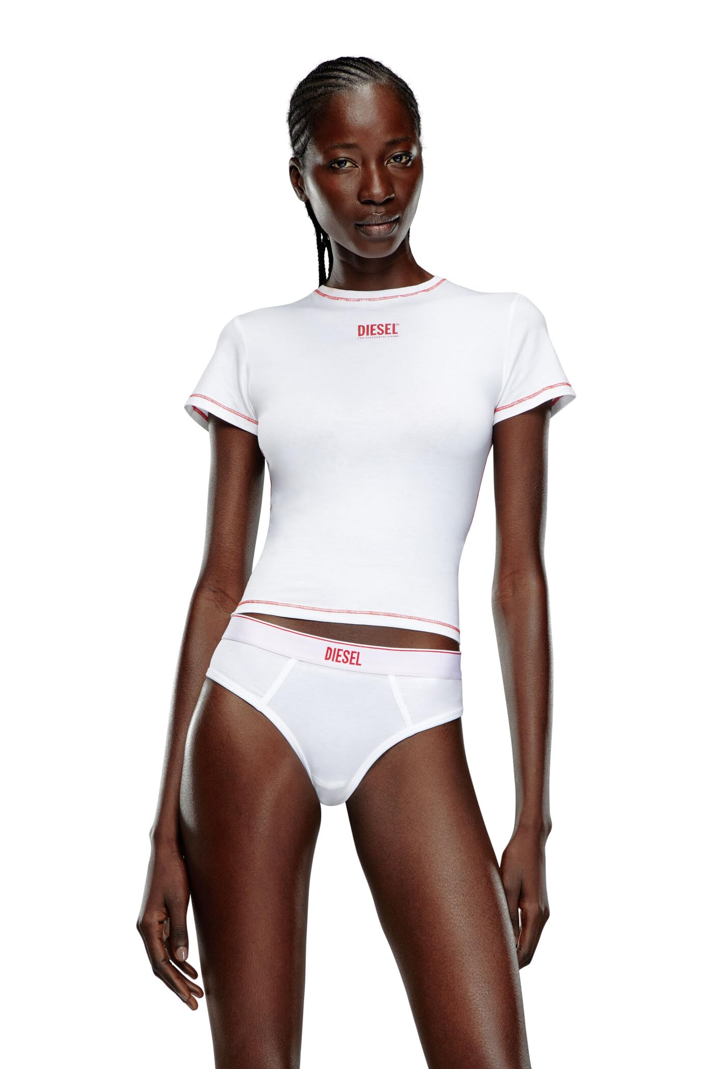 

Женская футболка Diesel A130430HIAX XL Белый 100