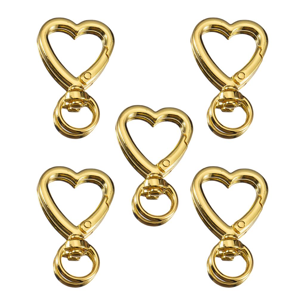 5Pcs Multifunctional Zinc Alloy Keyring Secure Lock Mechanism Bag Accessories For Everyday Essential And Bag Decorations
