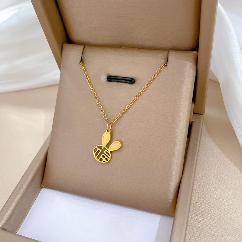 Geometric Planet Personality Minimalist Wind Furnace Real Gold Necklace Female Collarbone Chain