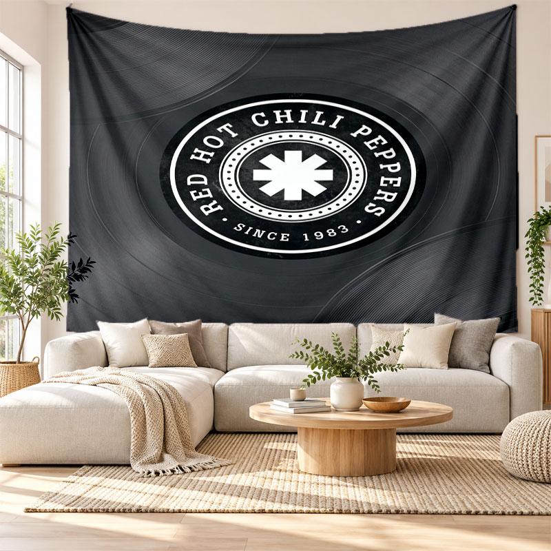Arazzo da Parete Red Hot Chili Peppers, Appeso a Parete in Tessuto Morbido, Sfondo Decorativo per Camera da Letto Arte Murale per la Casa