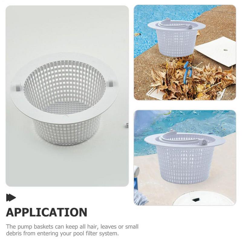 Pool Strainer Basket In-Ground Pool Skimmer Basket 2x Replacement Drain Filter Cleaning Tools For Lawn Garden Spa Debris Removal