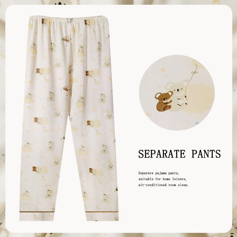 Women's Cartoon Cute Slim Fit Imitation Cotton Pants - Spring, Summer & Autumn Styles