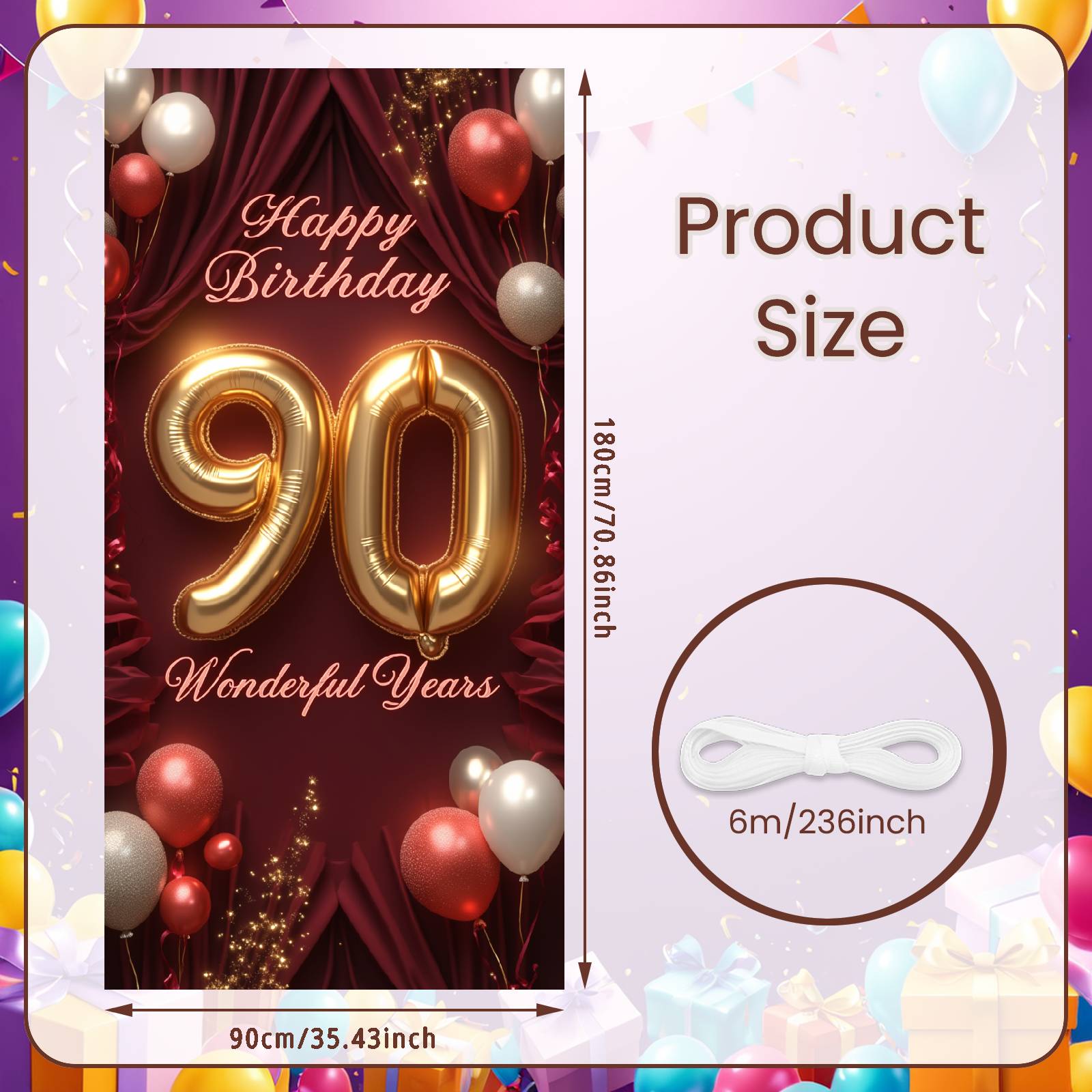 

Milestone Event Backdrop Luxury Design Banner Birthday Background Elegant Milestone Celebration Banner For Milestone