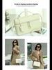 Women's High-Grade Retro Leather Underarm Lunch & Cosmetic Bag - 2025 Fashion Versatile Handheld Style