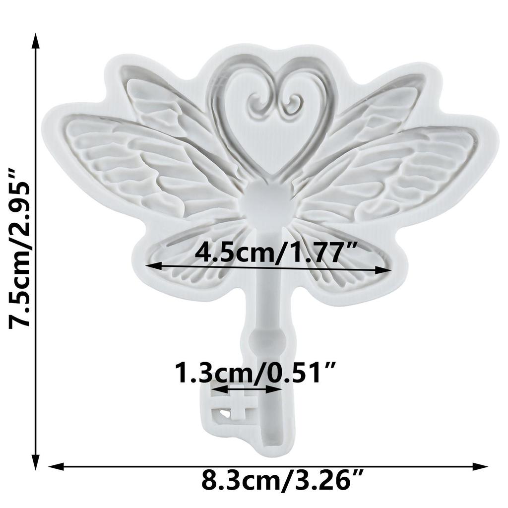 Vintage Key Silicone Molds Heart Lock Keyhole Fondant Mold Cake Decorating Tools Cupcake Topper Chocolate Candy Craft Gum Paste Polymer Clay