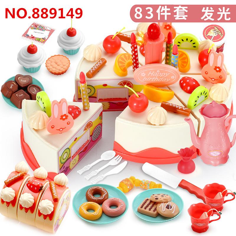 

Сесіль Фрукти Зроби сам Торт Іграшка Музична Електрична, Подарунок на День народження Симуляція Ігровий будиночок Кухня Іграшка для дівчинки