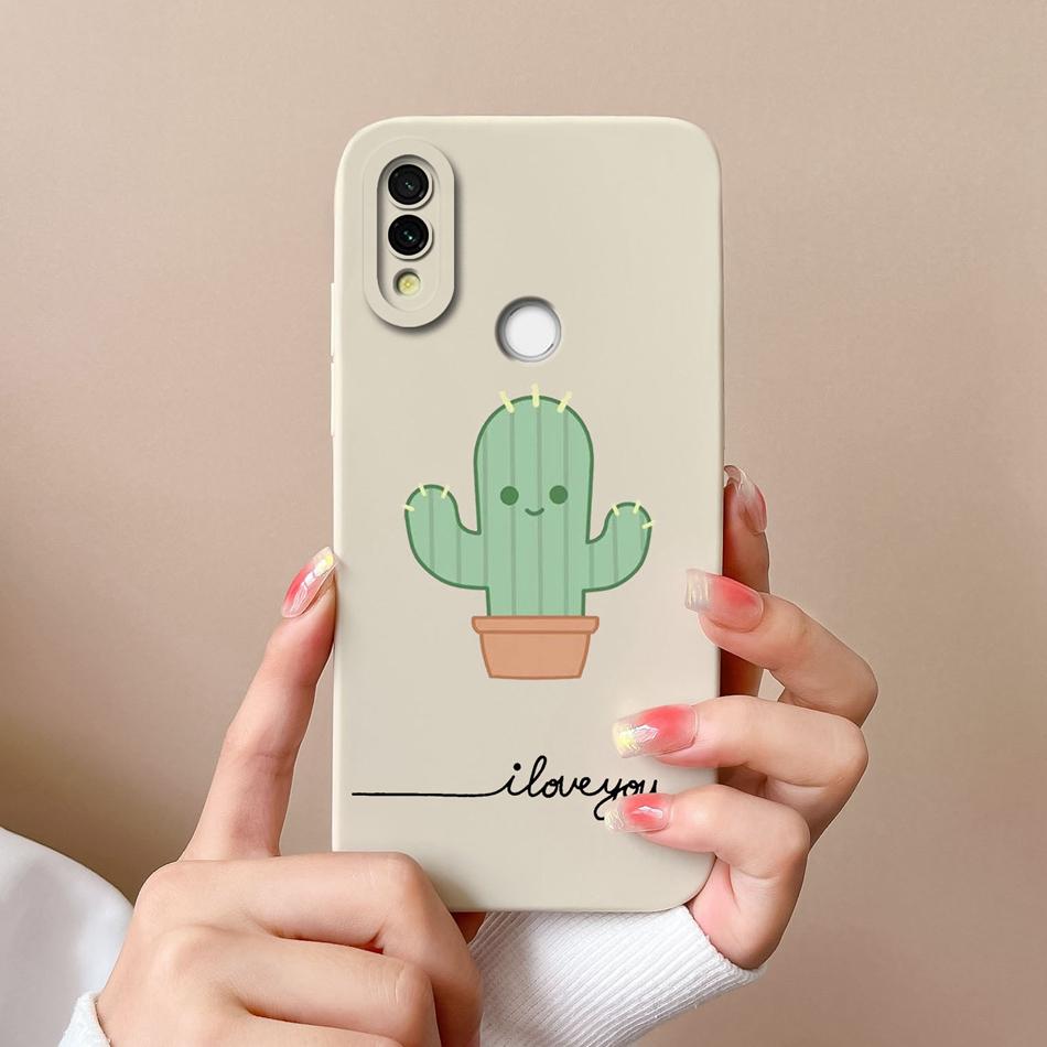 Case For Xiaomi Redmi 7 Cute Candy Painted Cover For Redmi7 Soft Liquid Silicone Upgrade Lens Protection Anti Drop Phone Shell